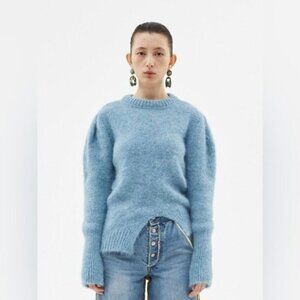 ANDERSSON BELL Roya Alpaca Puff Sleeve Sweater - Sky Blue
